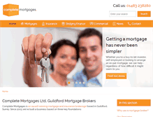 Tablet Screenshot of complete-mortgages.co.uk